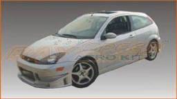 Ford Focus ZX3 Bayspeed BSD2 Style Mixed Full Body Kit - 8987BC, 1187SR, 3087B