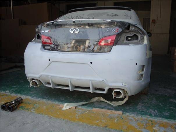 Infiniti G35 4DR Bay Speed Elite 2 Rear Bumper - FRP - 3504ELT2