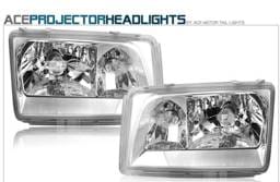 Chrome Clear Headlights - 300E 400E