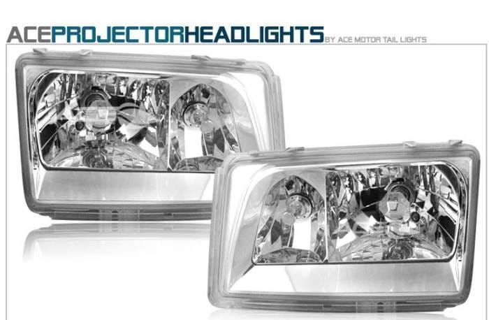 Chrome Clear Headlights - 300E 400E