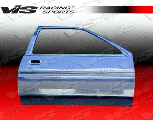 Toyota Corolla VIS Racing OEM Style Carbon Fiber Door - Pair - 84TYCOR2DOE-025C