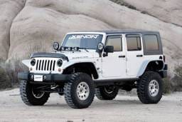 Jeep Wrangler Xenon Flat Panel Urethane Fender Flare Kit - 8870