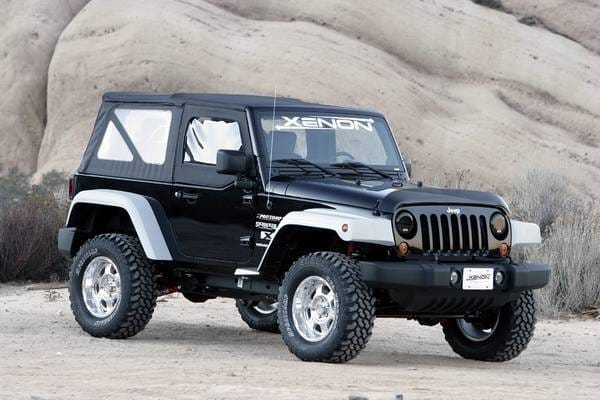 Jeep Wrangler Xenon Step Down Urethane Fender Flare Extension Kit - 9040