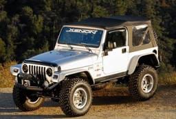 Jeep Wrangler Xenon Flat Panel Urethane Fender Flare Kit - 9080