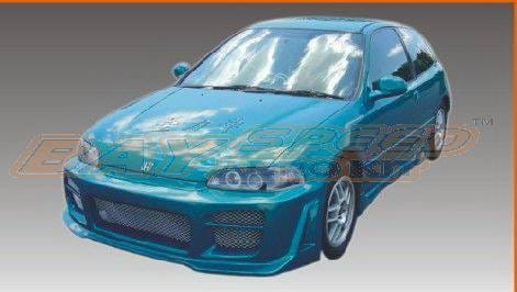 Honda Civic 2DR Bay Speed Octane Front Bumper - 8215SR