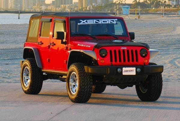 Jeep Wrangler Xenon Flat Panel Rear Urethane Fender Flare Kit - 9140