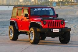 Jeep Wrangler Xenon Flat Panel Rear Urethane Fender Flare Kit - 9150