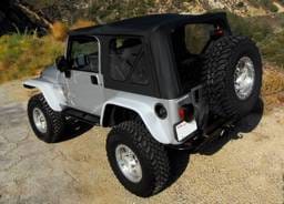 Jeep Wrangler Xenon Flat Panel Rear Urethane Fender Flare Kit - 9160