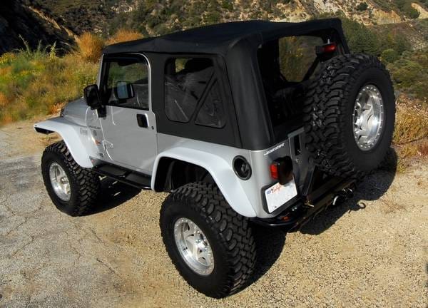 Jeep Wrangler Xenon Flat Panel Rear Urethane Fender Flare Kit - 9160
