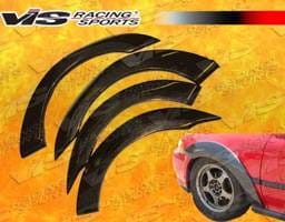 Honda Civic HB VIS Racing Custom Carbon Fiber Fender Flare Set - 96HDCVCHBCUS-076C