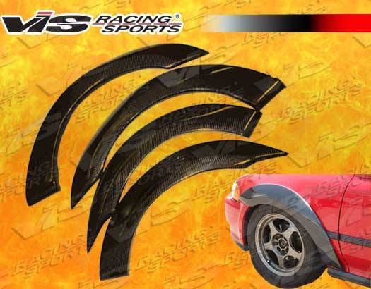 Honda Accord 4DR VIS Racing Custom Carbon Fiber Fender Flares - 98HDACC4DCUS-076C