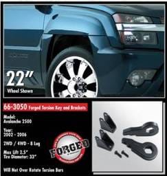 ReadyLift Forged Torsion Key Suspension Leveling Kit - 2.5 Inch Lift 33 Inch Max