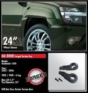 ReadyLift Forged Torsion Key Suspension Leveling Kit - 2.5 Inch Lift 33 Inch Max