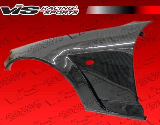 Honda S2000 VIS Racing Ami Carbon Front Fenders with Extension - 30mm - 00HDS2K2DAMI-007C thumbnail 3