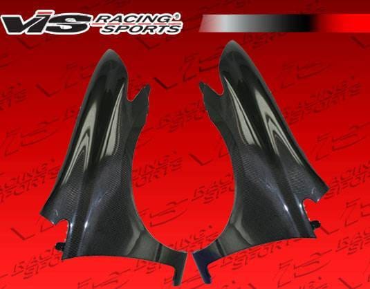 Honda Civic 2DR VIS Racing OEM Style Carbon Fiber Fenders - 06HDCVC2DOE-007C