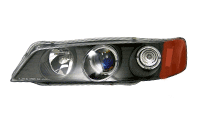 Black Housing Blue Halo Pro Headlights Amber