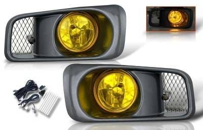 Honda Civic WinJet OEM Fog Light - Yellow - Wiring Kit Included - WJ30-0034-12