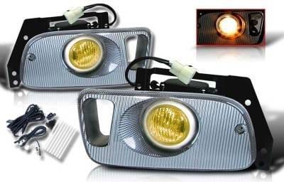 Honda Civic 2DR & 3DR WinJet OEM Fog Light - Yellow - Wiring Kit Included - WJ30-0035-12