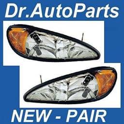 Chrome Headlights Amber