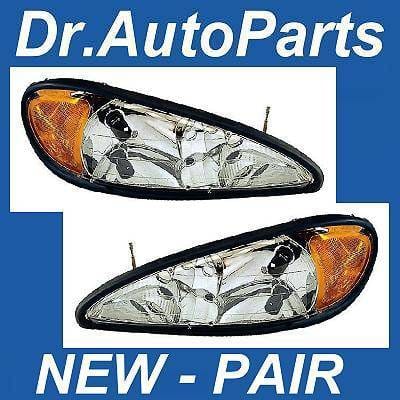 Chrome Headlights Amber