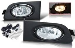 Honda Civic 2DR & 4DR WinJet OEM Fog Light - Clear - Wiring Kit Included - WJ30-0036-09