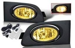 Honda Civic 2DR & 4DR WinJet OEM Fog Light - Yellow - Wiring Kit Included - WJ30-0036-12