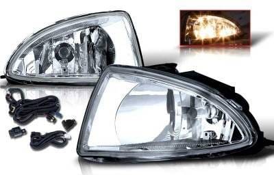 Honda Civic WinJet OEM Fog Light - Clear - Wiring Kit Included - WJ30-0033-09