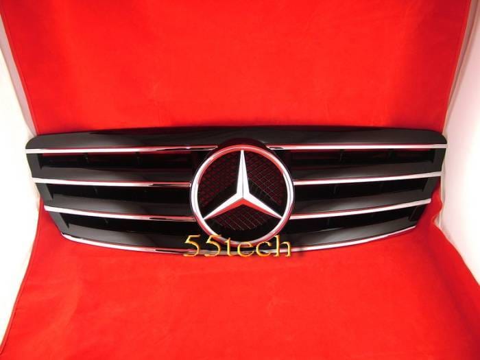 CL Style W203 C Class Grille - Black