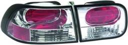 Honda Civic 2DR & 4DR APC Euro Taillights with Chrome Housing - 404150TLR