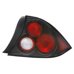 Honda Civic 2DR APC Euro Taillights with Black Housing - 404194TLB