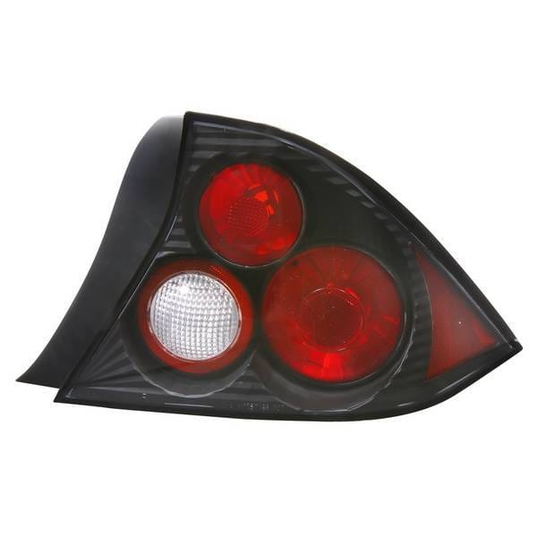 Honda Civic 2DR APC Euro Taillights with Black Housing - 404194TLB