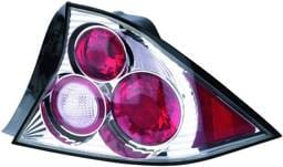 Honda Civic 2DR APC Euro Taillights with Chrome Housing - 404194TLR