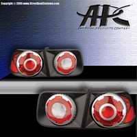 APC 3D Retro Black Taillights - 4PC - 404752TLB