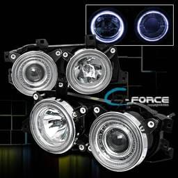 Twin Halo Projector Headlights - Blue