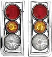 APC 3D Retro Chrome Taillights - 404823TLR