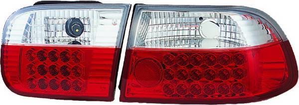 Honda Civic 2DR & 4DR APC LED Taillights with Red & Clear Lens - 406252TLR