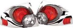 APC 3D Retro Chrome Taillights - 404772TLR