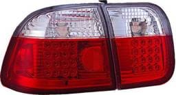 Honda Civic 4DR APC LED Taillights with Red & Clear Lens - 406271TLR