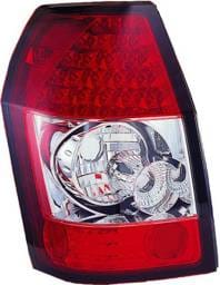 Dodge Magnum APC LED Taillights with Red & Clear Lens - 406825TLR