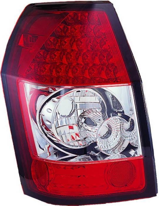 Dodge Magnum APC LED Taillights with Red & Clear Lens - 406825TLR