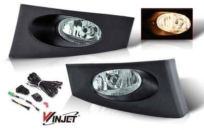 Honda Fit WinJet OEM Fog Light - Smoke - Wiring Kit Included - WJ30-0106-11