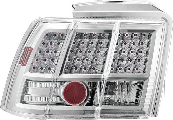 Ford Mustang APC Diamond Cut Taillights with Chrome Housing - 407514TLC