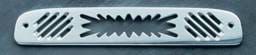 All Sales Third Brake Light Cover - Blast Design - Polished - 44005P