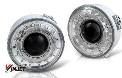 Ford F150 WinJet Halo Projector Fog Light - Clear - WJ30-0155-09