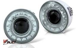 Ford F150 WinJet Halo Projector Fog Light - Smoke - WJ30-0155-11