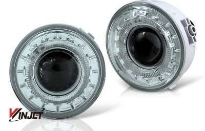 Ford F150 WinJet Halo Projector Fog Light - Smoke - WJ30-0155-11