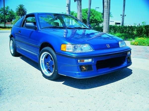 Honda CRX Xenon Air Dam with Factory Fog Light Cut Outs & Acrylic Covers - 5191
