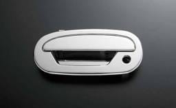 All Sales Chrome Billet Door Handle Replacements - Left Side with Lock and Right Side without Lock - 501C