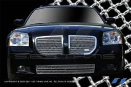 Dodge Magnum SES Trim Chrome Plated Stainless Steel Mesh Grille - Top & Bottom - 3PC - MG121A-B