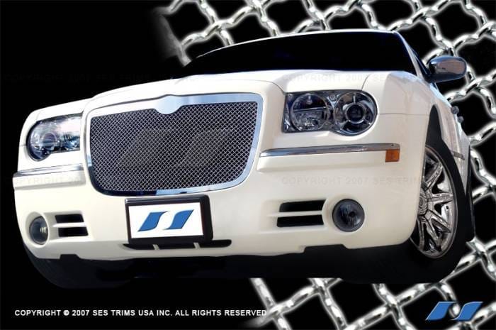Chrysler 300 SES Trim Chrome Plated Stainless Steel Mesh Grille - MG107